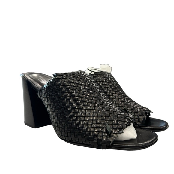 BRAND NEW Michael Kors Collection Clarkson Woven Leather Heeled Mule. - Picture 4 of 8
